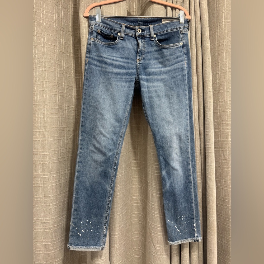 Rag and Bone Dre Capri Low rise skinny soft light wash jeans size 26 - Picture 3 of 7